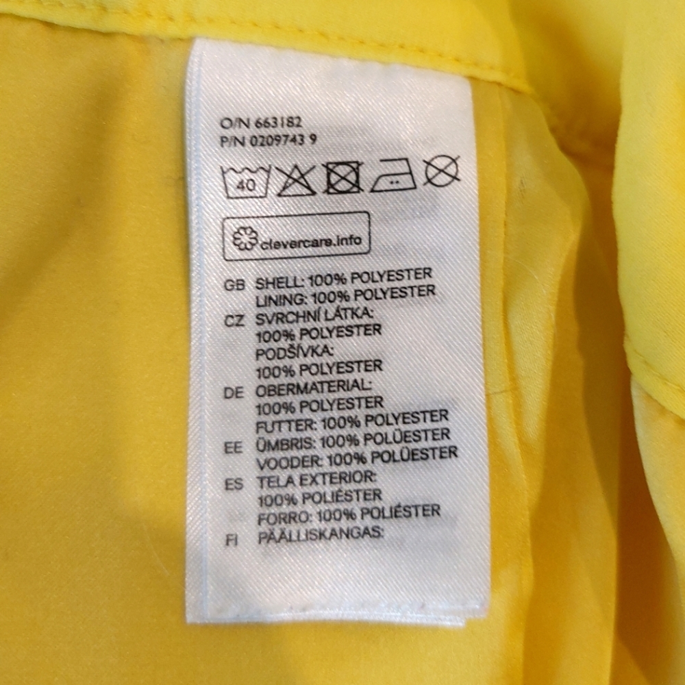 H&M Lined Ruffle Yellow Skirt - Picture 4 of 4
